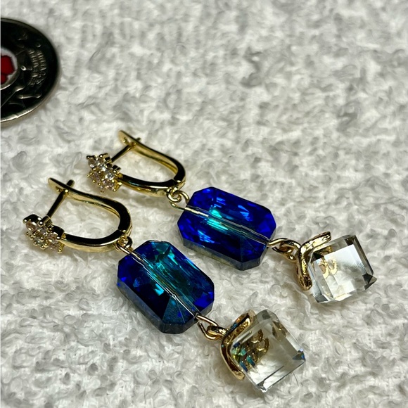 ⭐️🎁OMG the most gorgeous colour-Swarovski earrings-rhinestone - Picture 12 of 12
